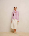 Soft Cashmere Silk V-Neck Cardigan