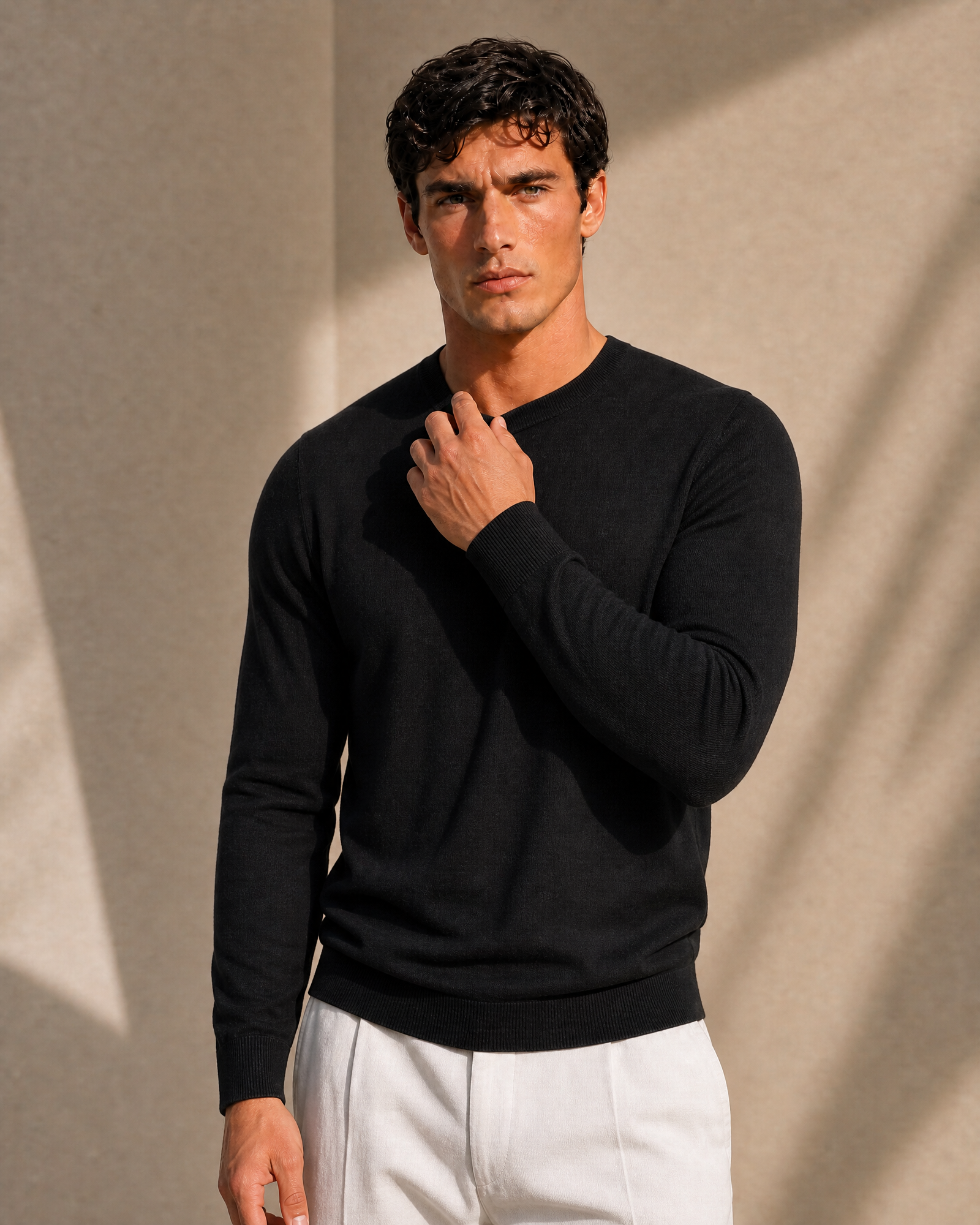 100% Cashmere Lightweight Crewneck Sweater
