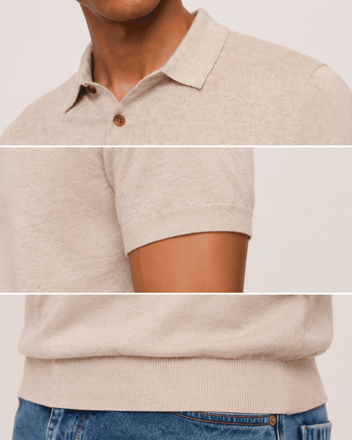 Breathable Pima Cotton Cashmere Polo Shirt