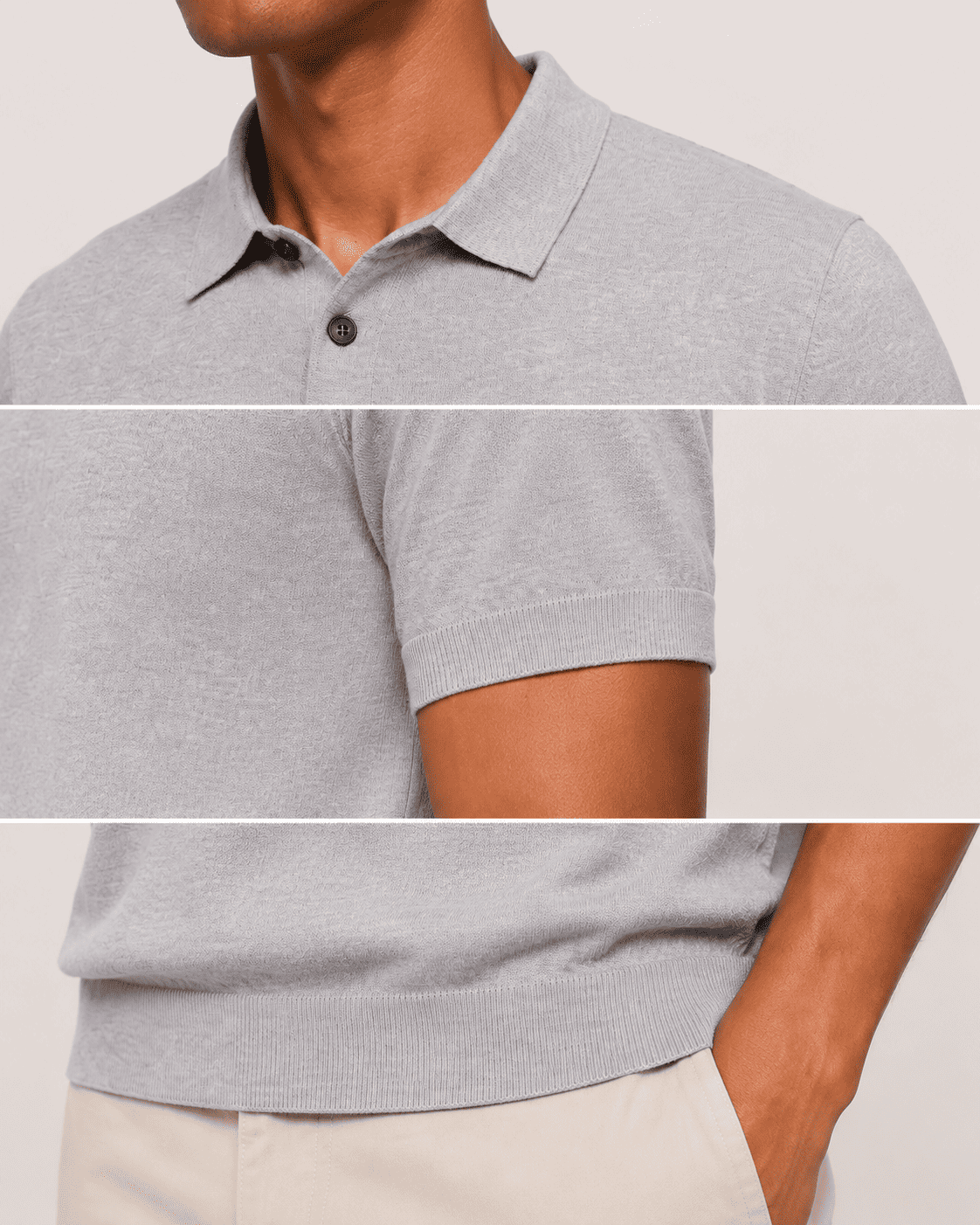 Breathable Pima Cotton Cashmere Polo Shirt