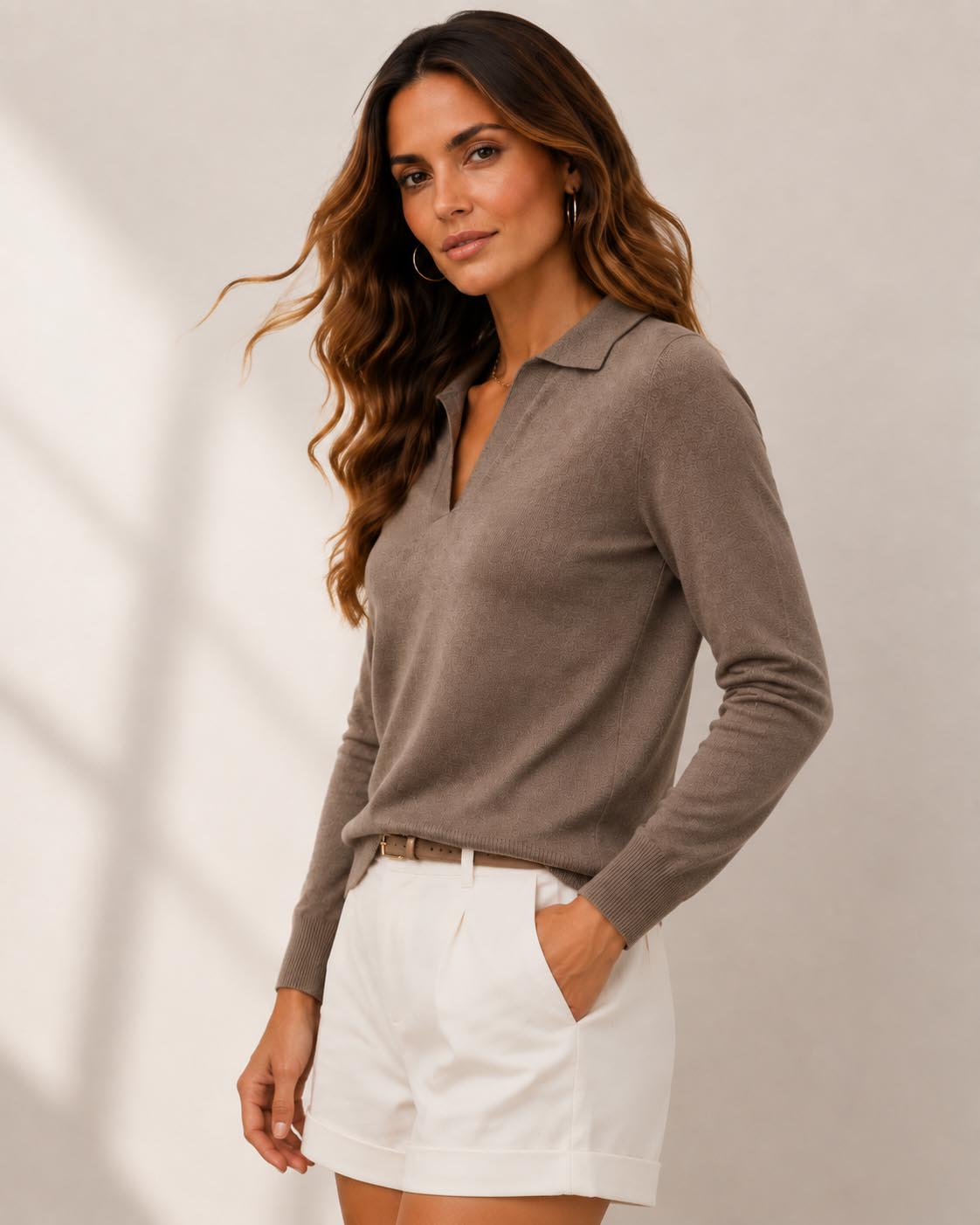 Ultra Soft Cashmere Polo Neck Sweater