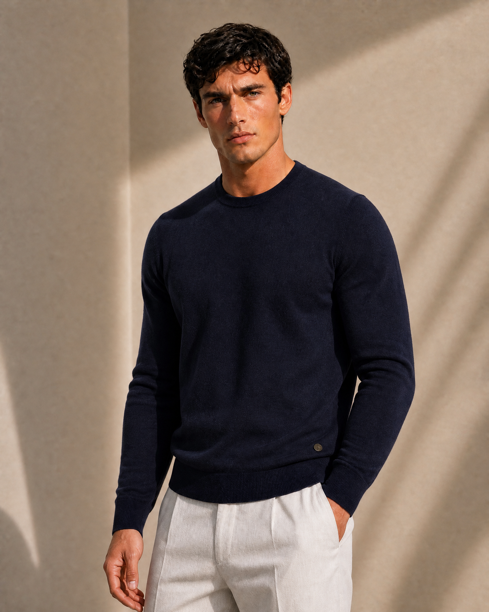100% Cashmere Lightweight Crewneck Sweater