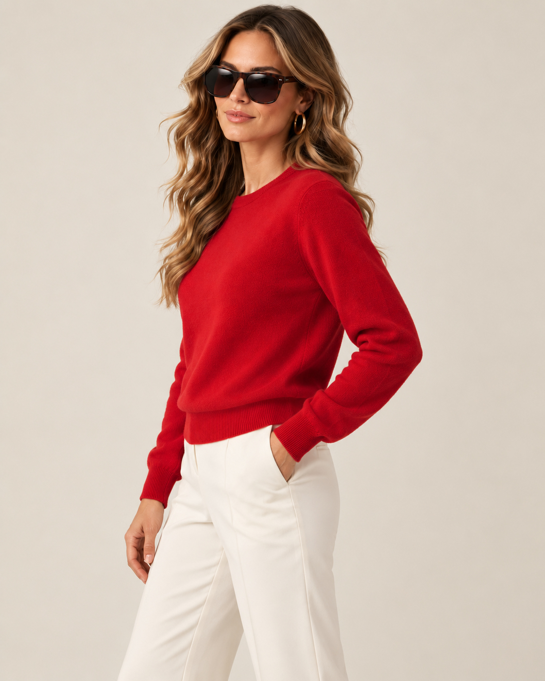 Classic 100% Cashmere Crewneck Sweater