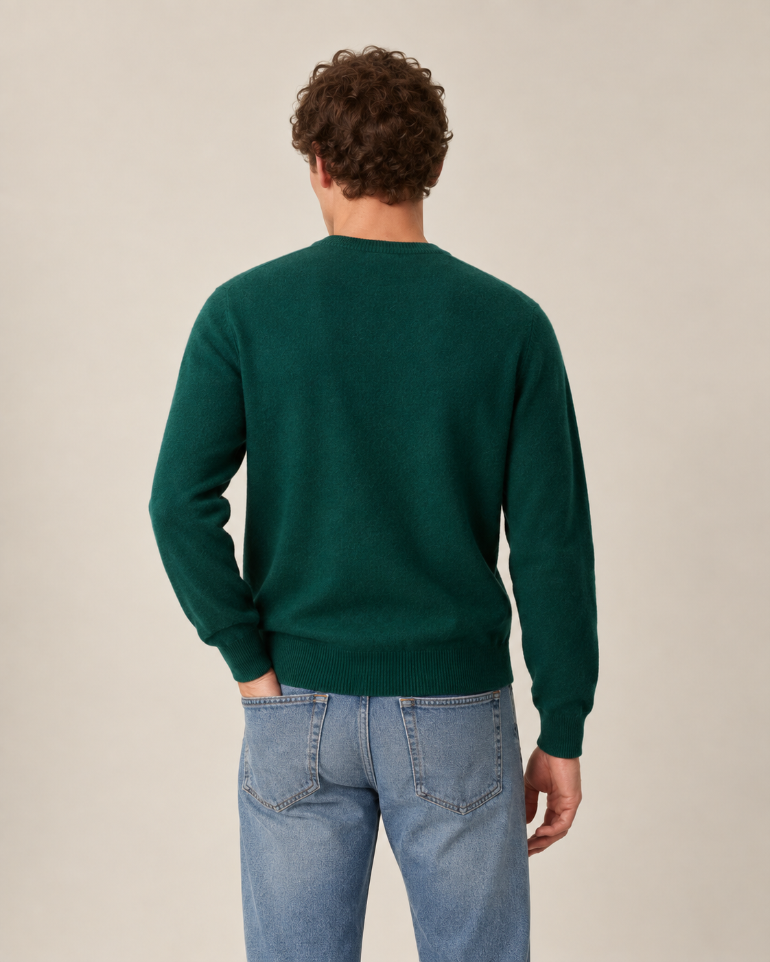 Luxe 100% Cashmere Crew Neck Sweater