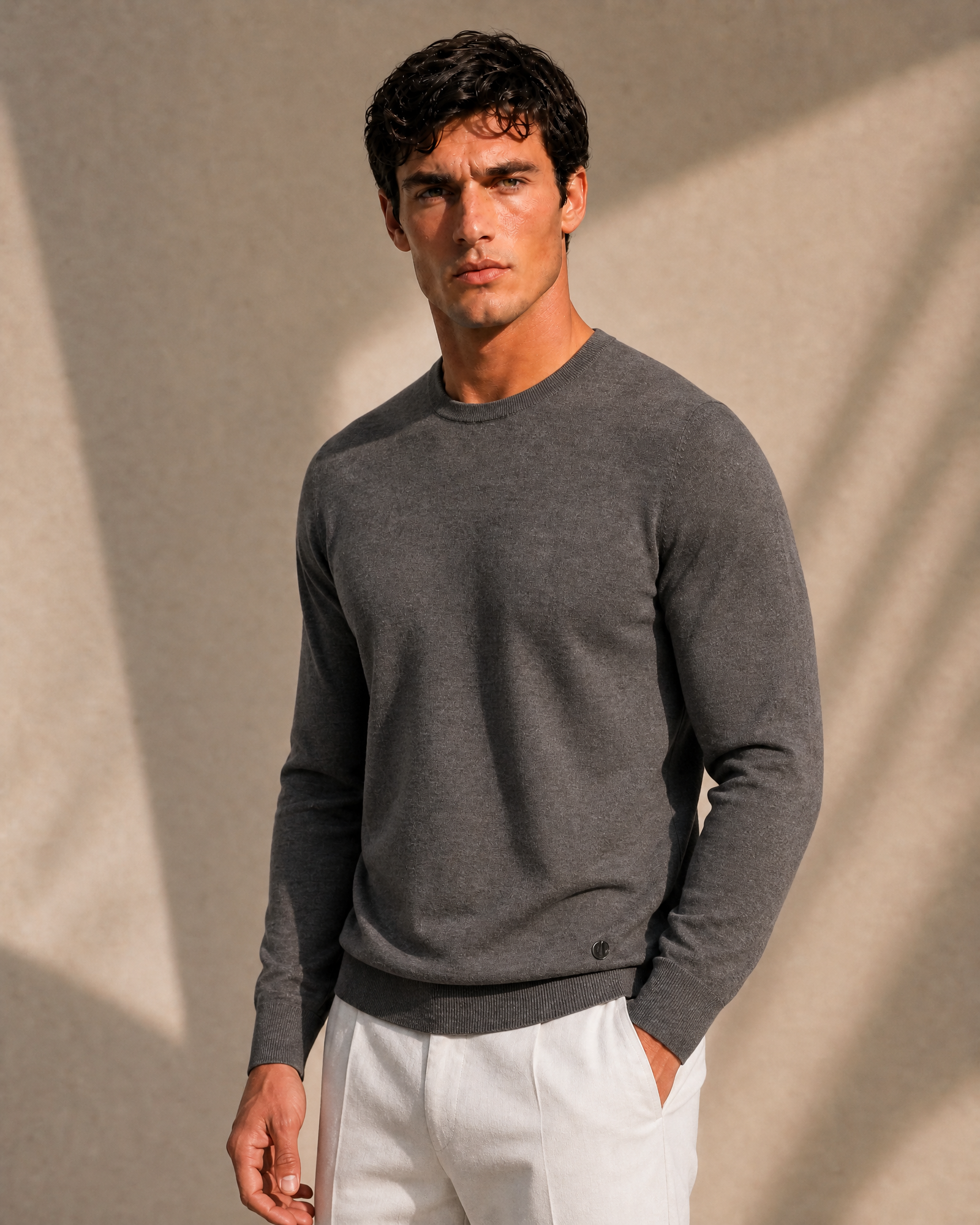 100% Cashmere Lightweight Crewneck Sweater
