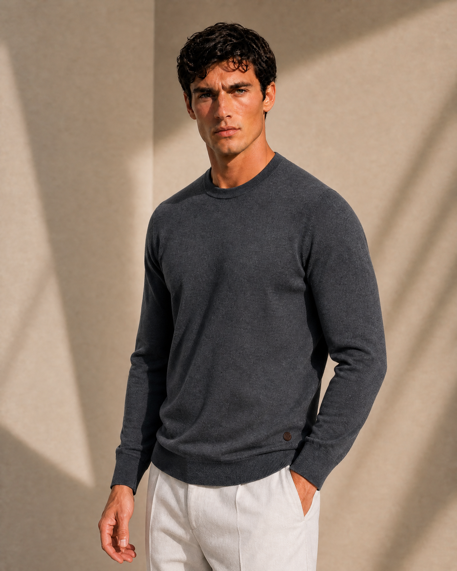 100% Cashmere Lightweight Crewneck Sweater