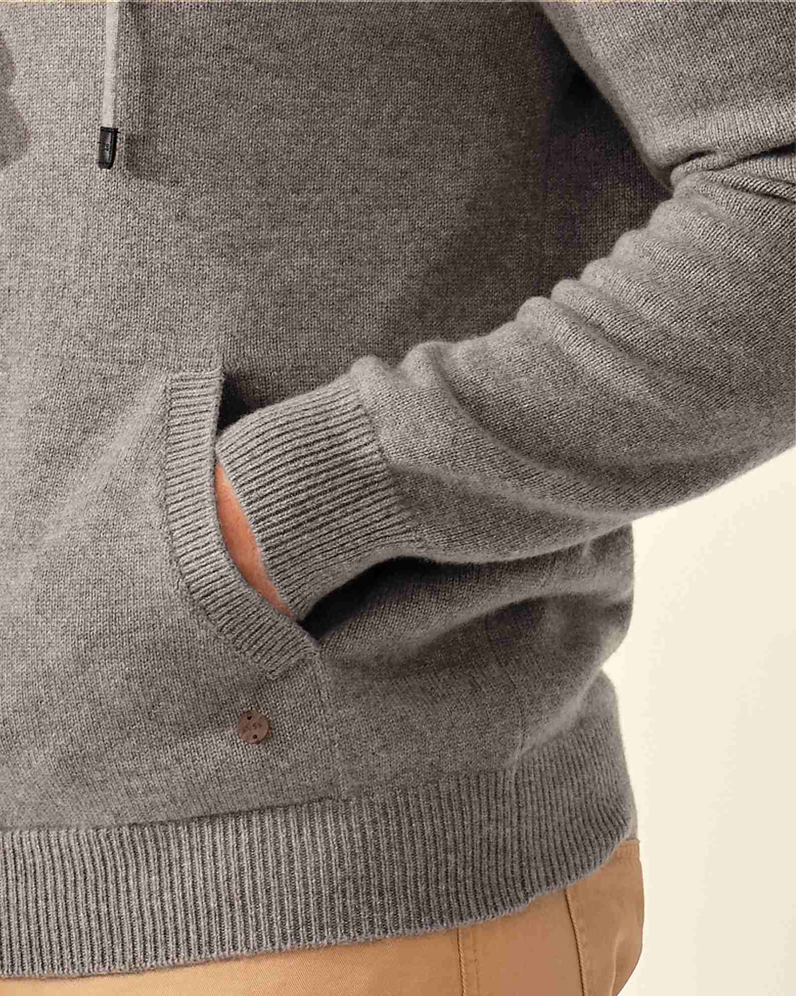 Men's 100% Pure Cashmere Zip Up Hoodie
