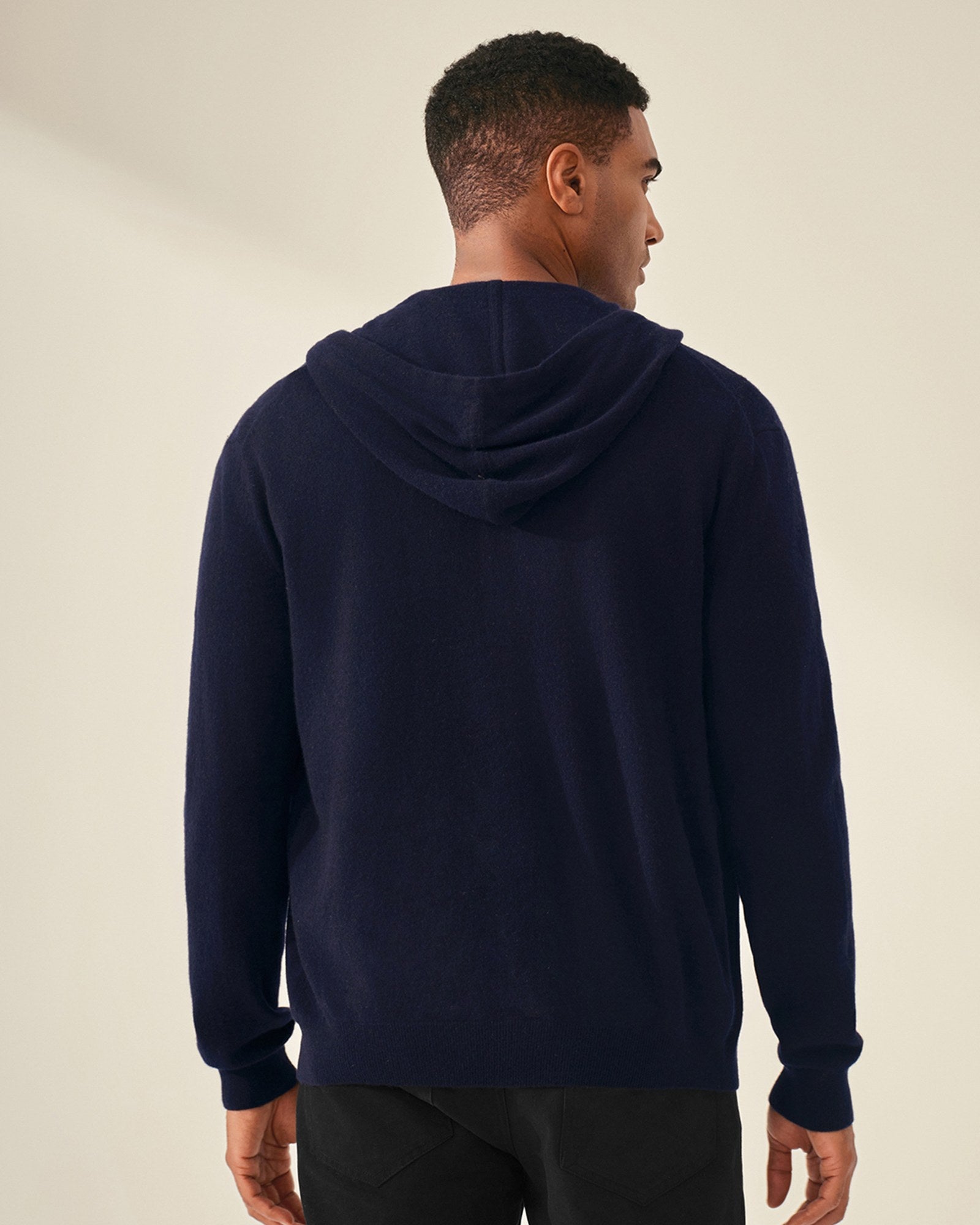 Men's 100% Pure Cashmere Zip Up Hoodie