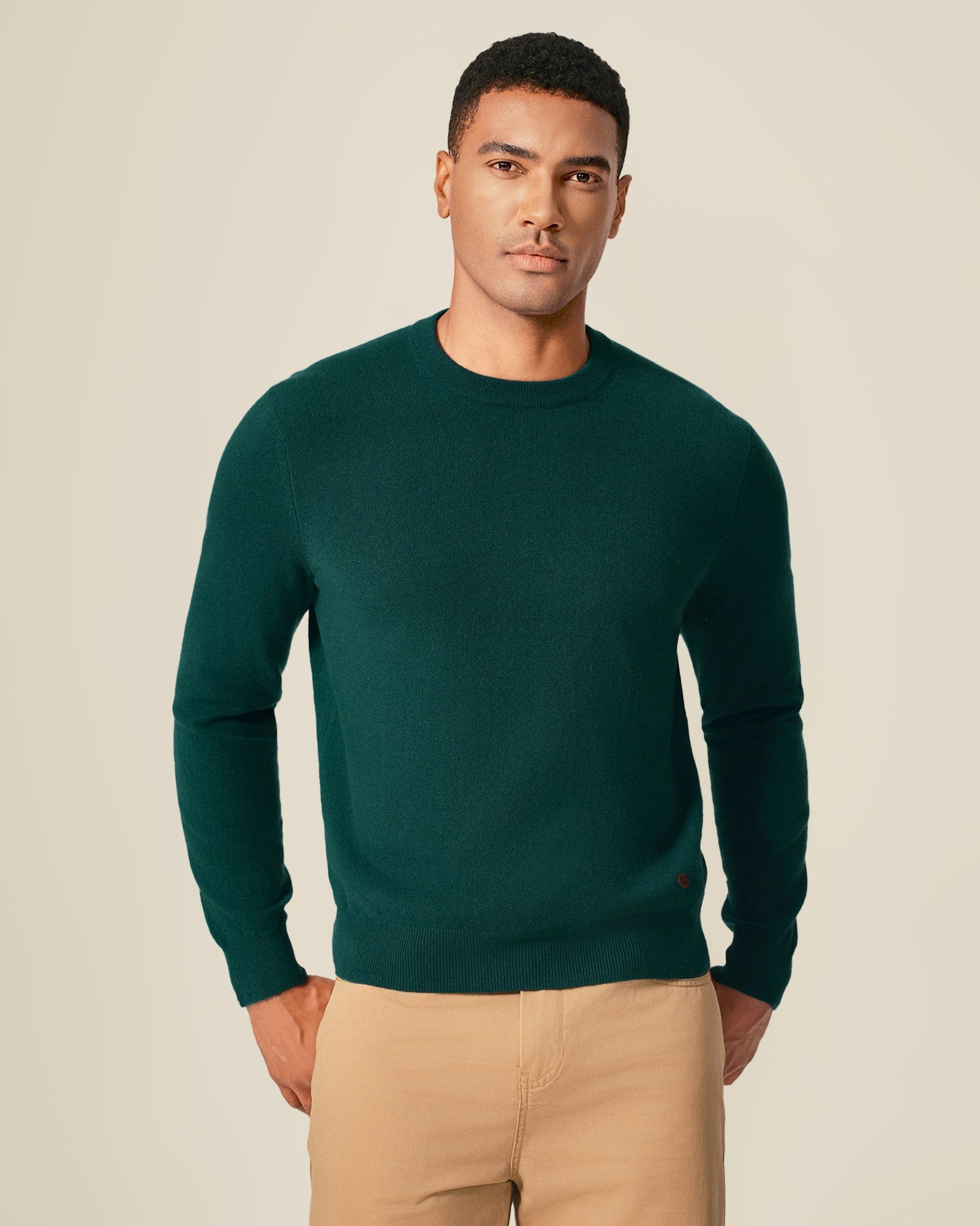 100% Luxe Cashmere Crew Neck Pullover Sweater