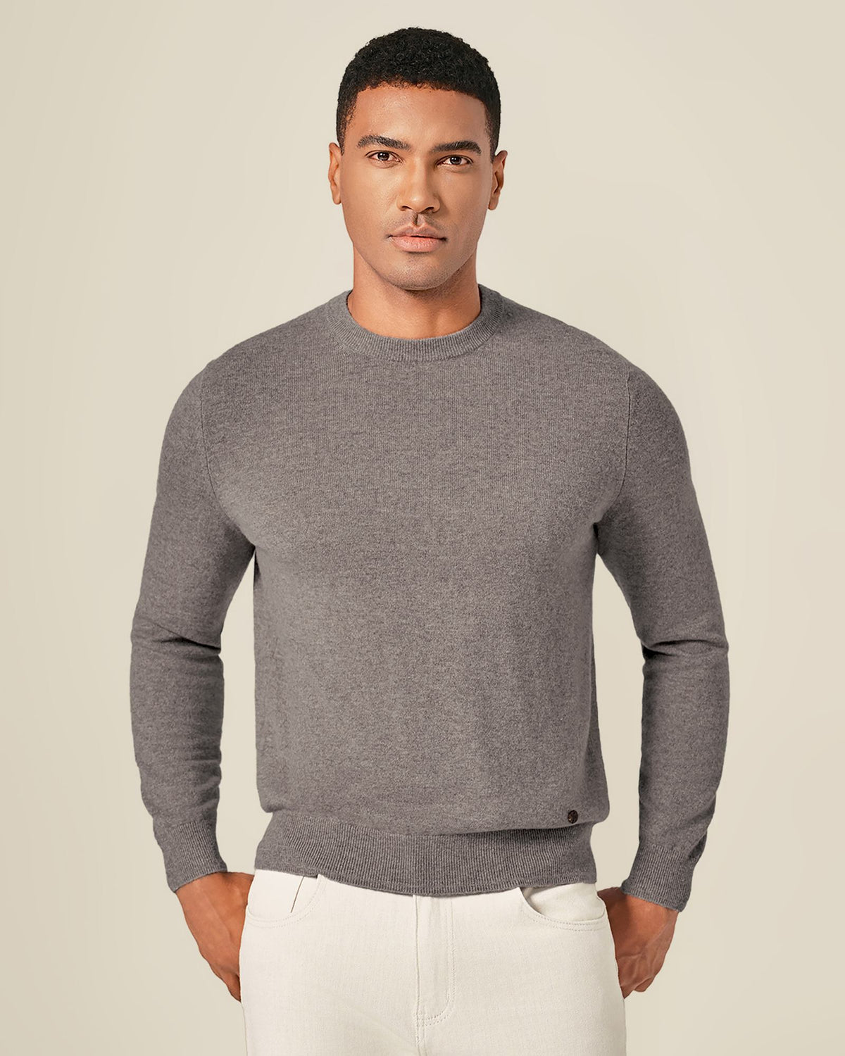 100% Luxe Cashmere Crew Neck Pullover Sweater