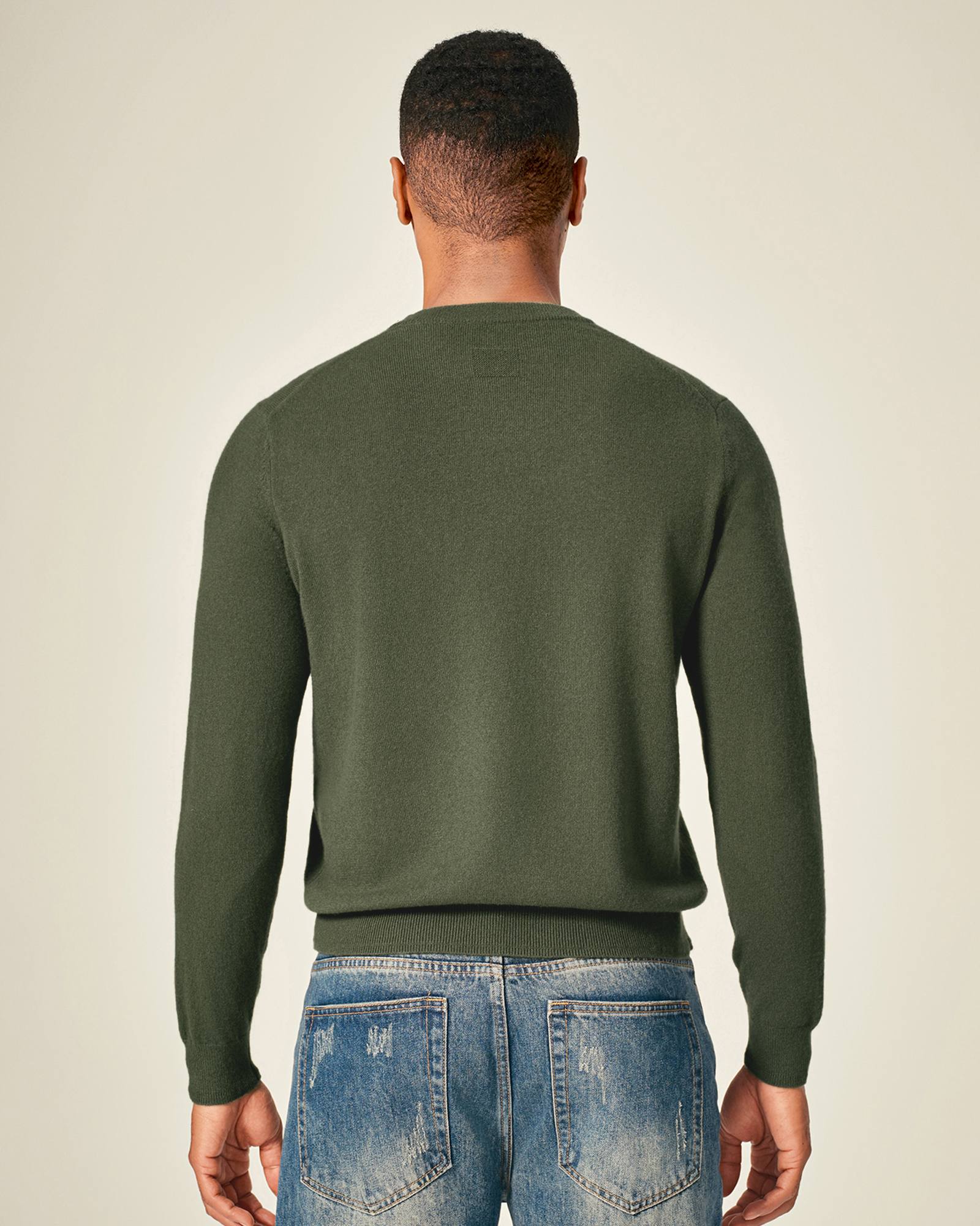 100% Luxe Cashmere Crew Neck Pullover Sweater