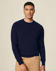 Men's 100% Pure Cashmere Crew Neck Pullover Sweater