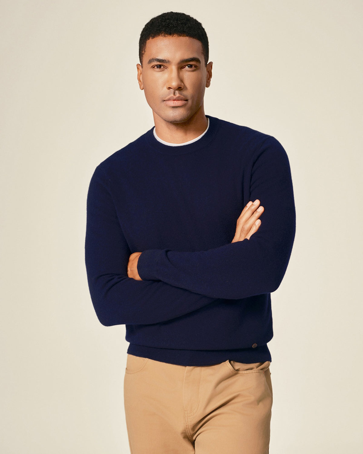100% Luxe Cashmere Crew Neck Pullover Sweater