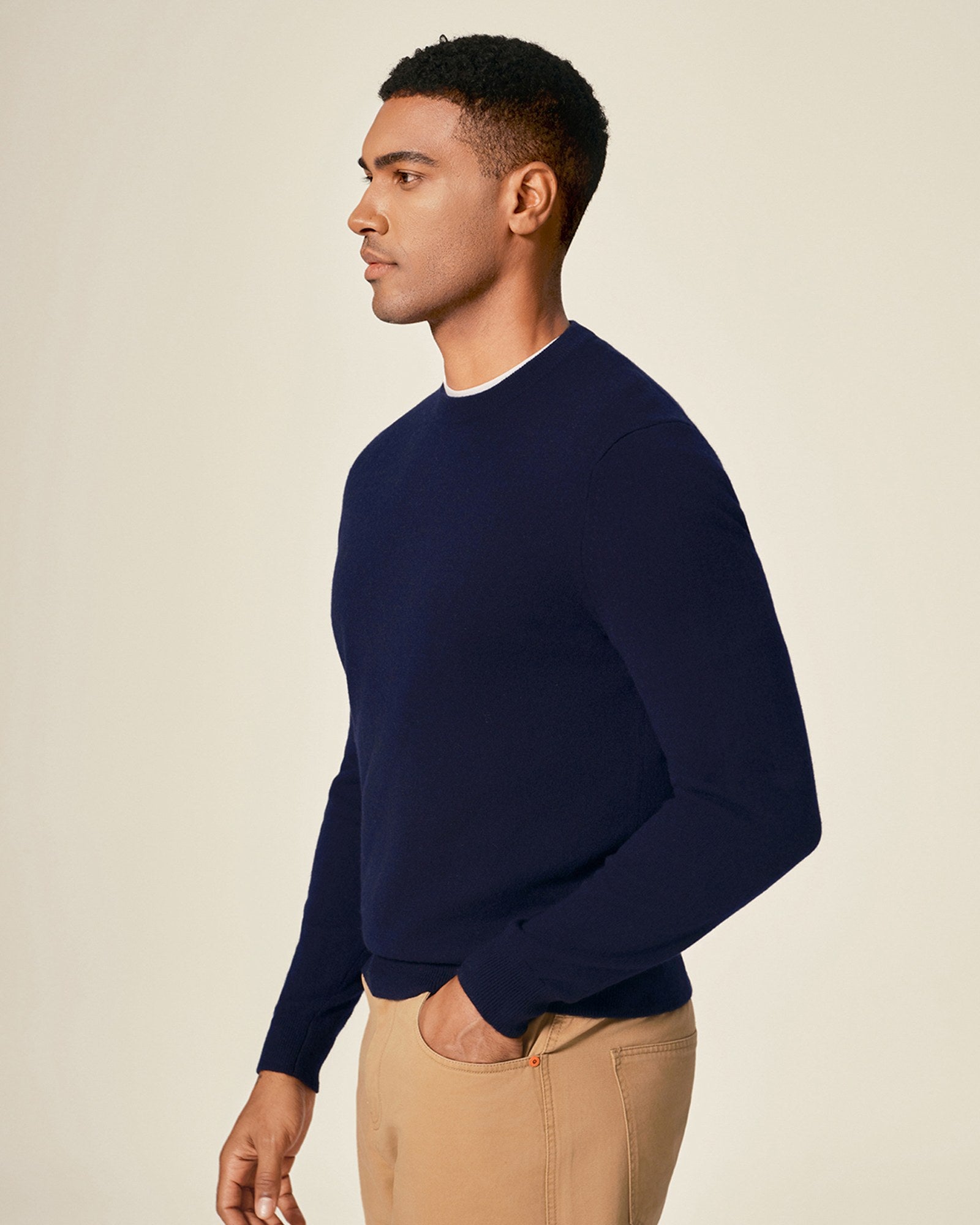 100% Luxe Cashmere Crew Neck Pullover Sweater