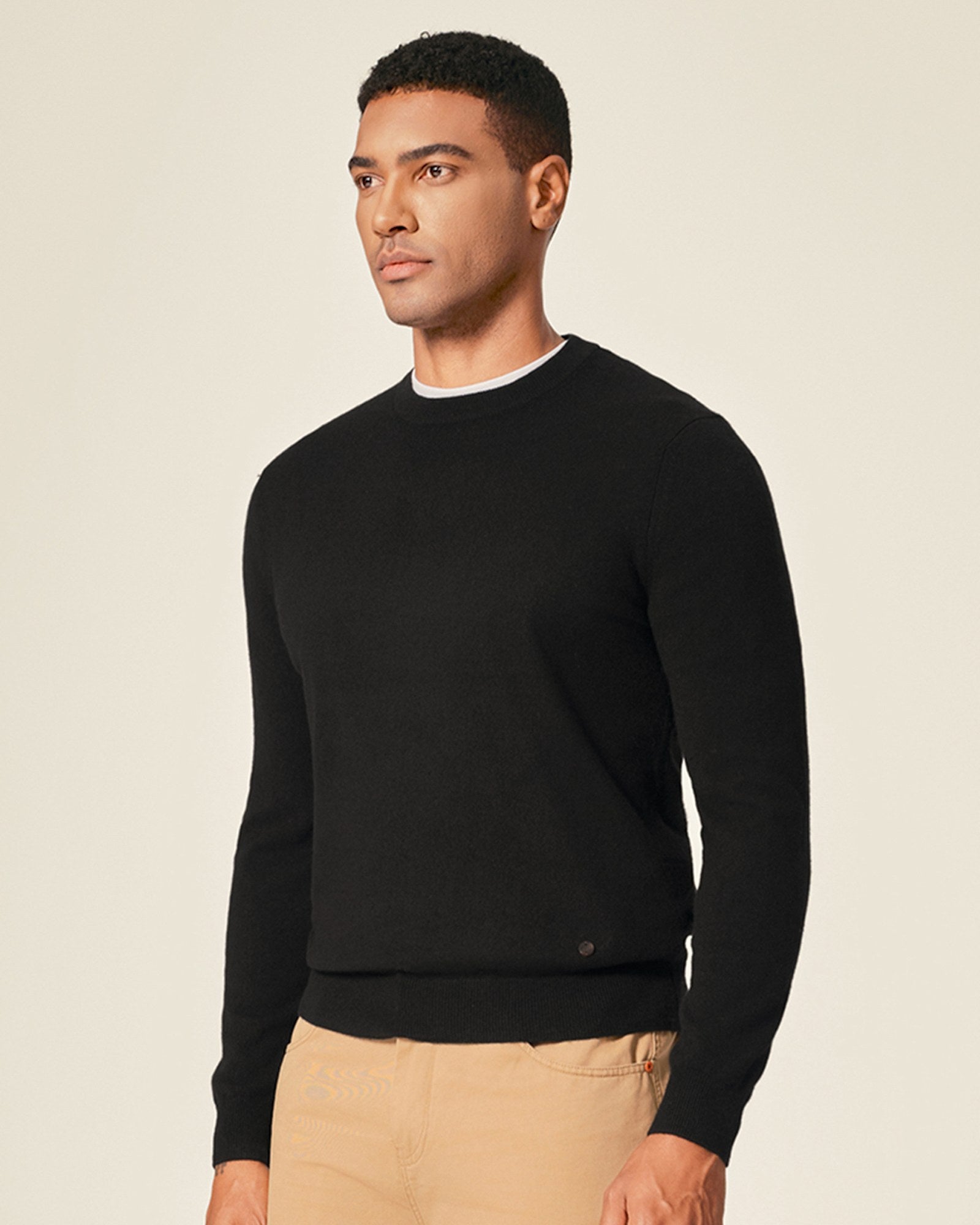 100% Luxe Cashmere Crew Neck Pullover Sweater