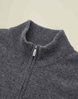 Men's Pure Cashmere Quarter Zip Sweater