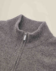 Men's Pure Cashmere Quarter Zip Sweater