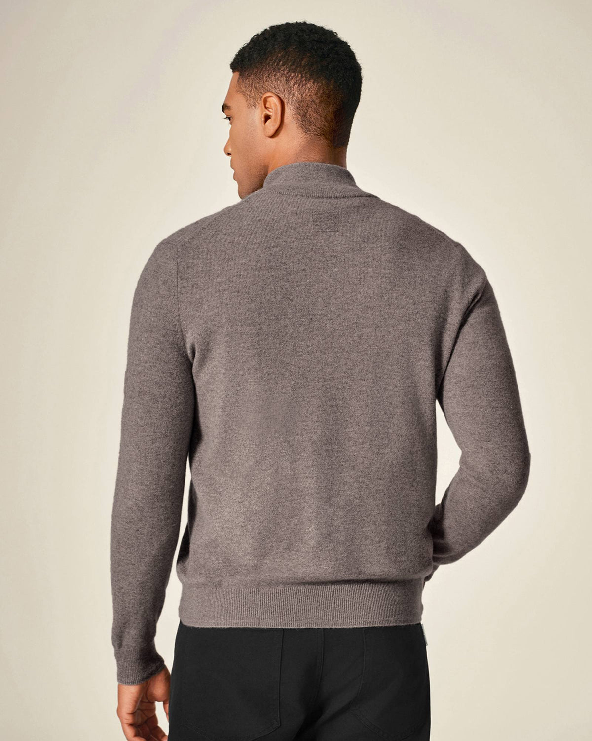 Luxe 100% Cashmere Half Zip Sweater