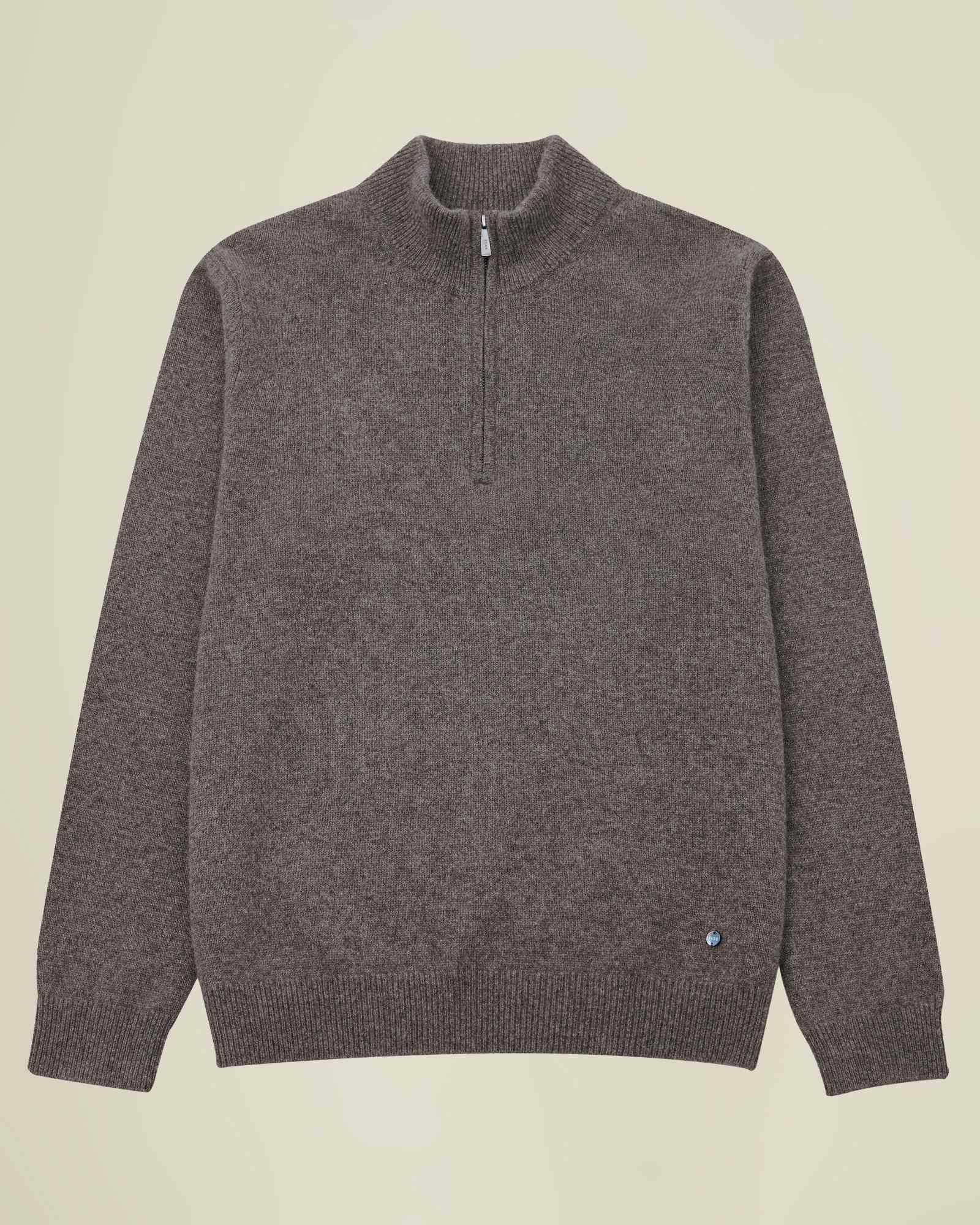 Men's Pure Cashmere Quarter Zip Sweater – kvsscashmere