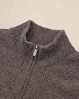 Men's Pure Cashmere Quarter Zip Sweater