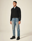 Men's Pure Cashmere Quarter Zip Sweater