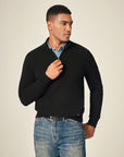 Men's Pure Cashmere Quarter Zip Sweater