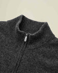 Men's Pure Cashmere Quarter Zip Sweater