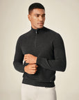 Men's Pure Cashmere Quarter Zip Sweater