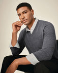 Classic Men's Cashmere V-Neck Pullover