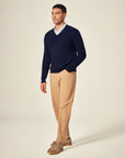 Classic Men's Cashmere V-Neck Pullover