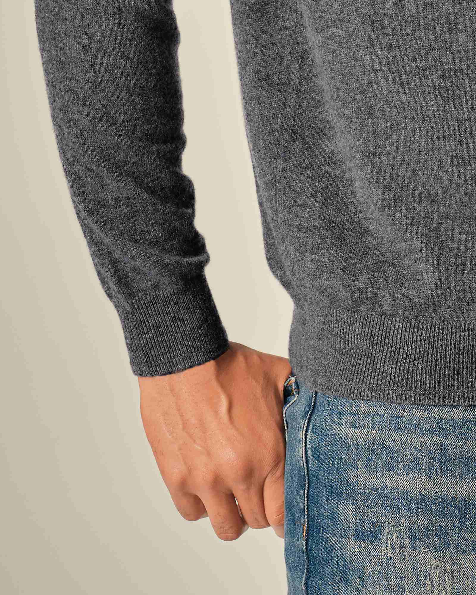 Men's 100% Cashmere Polo Sweater