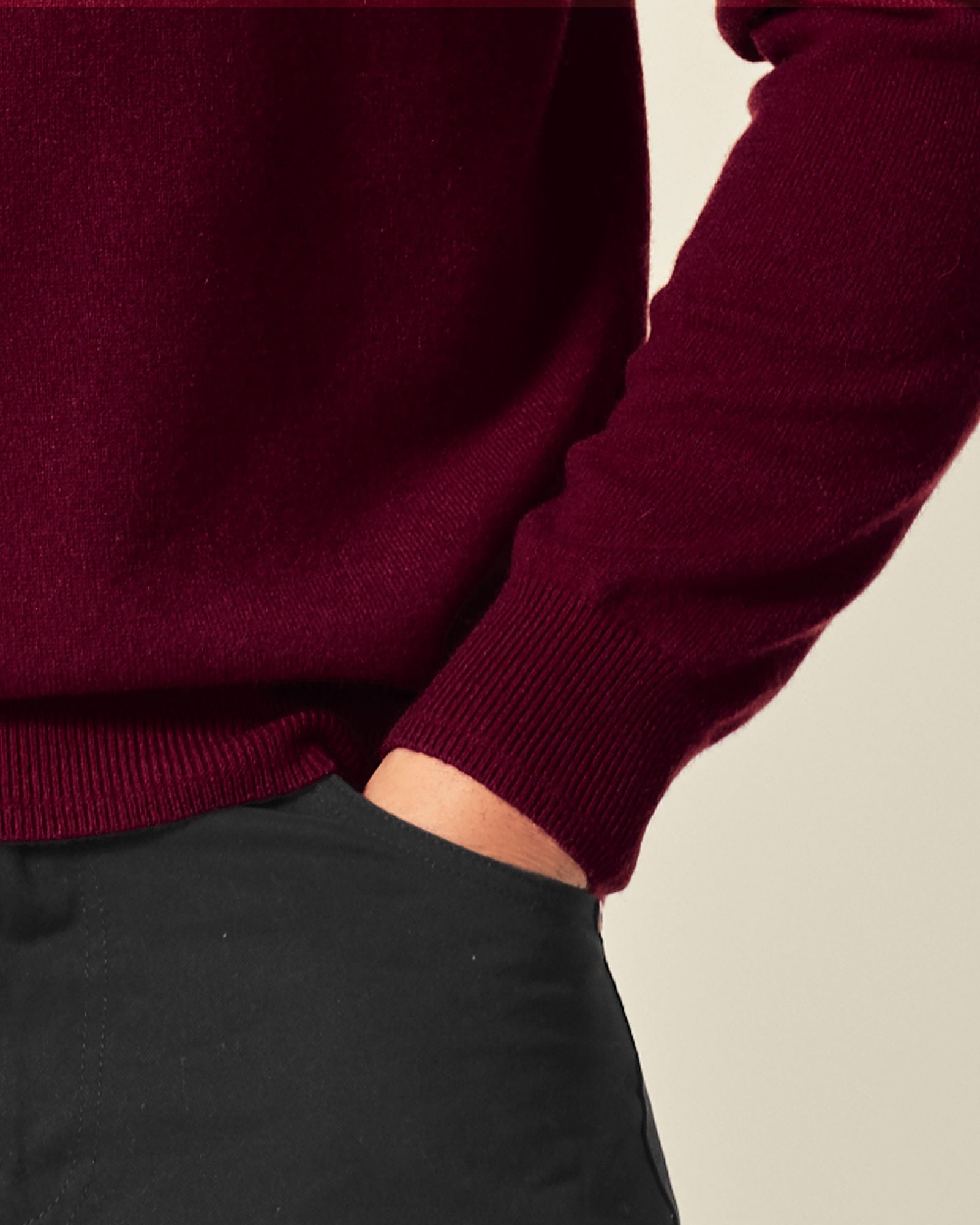 Men's 100% Cashmere Polo Sweater
