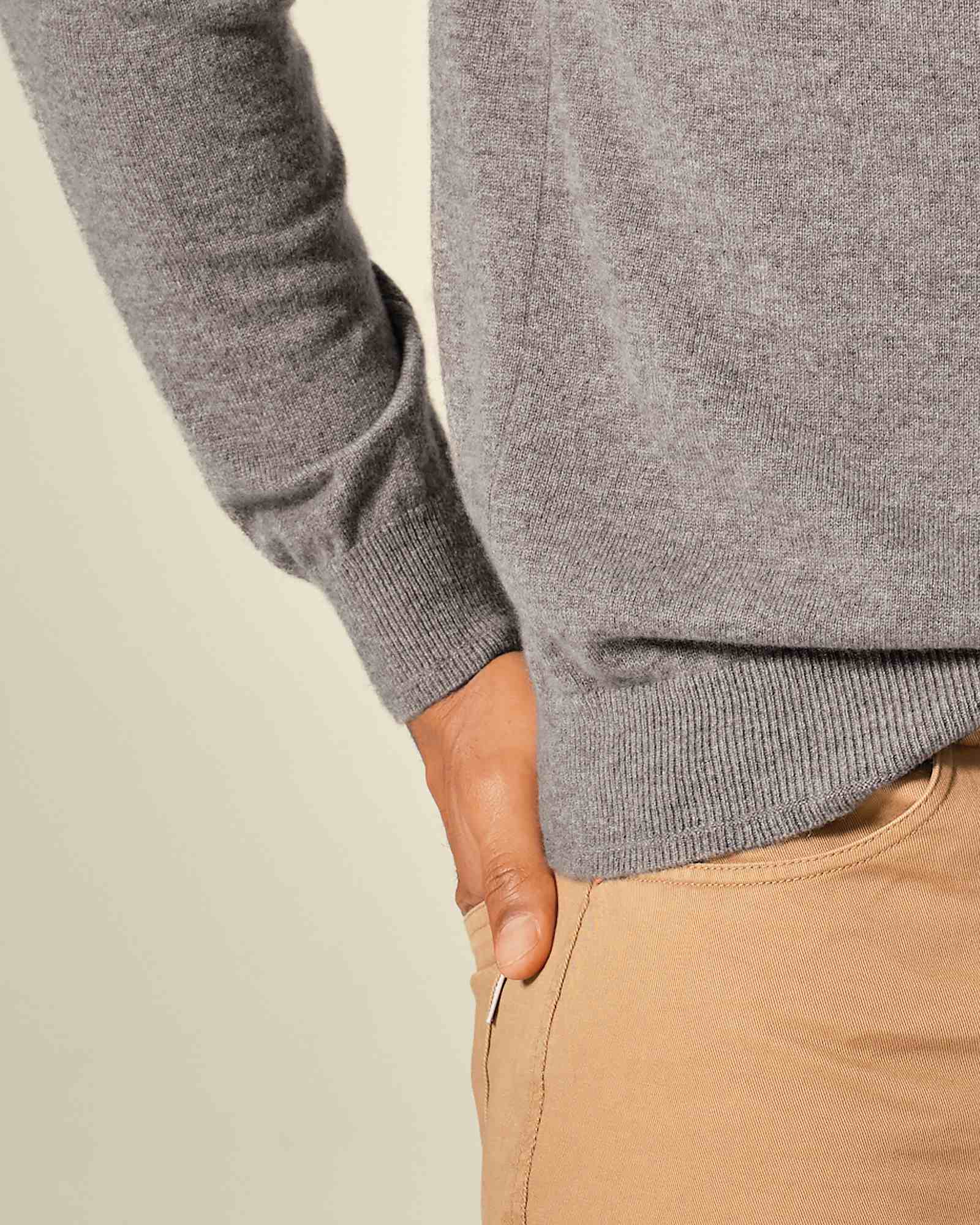 Men's 100% Cashmere Polo Sweater