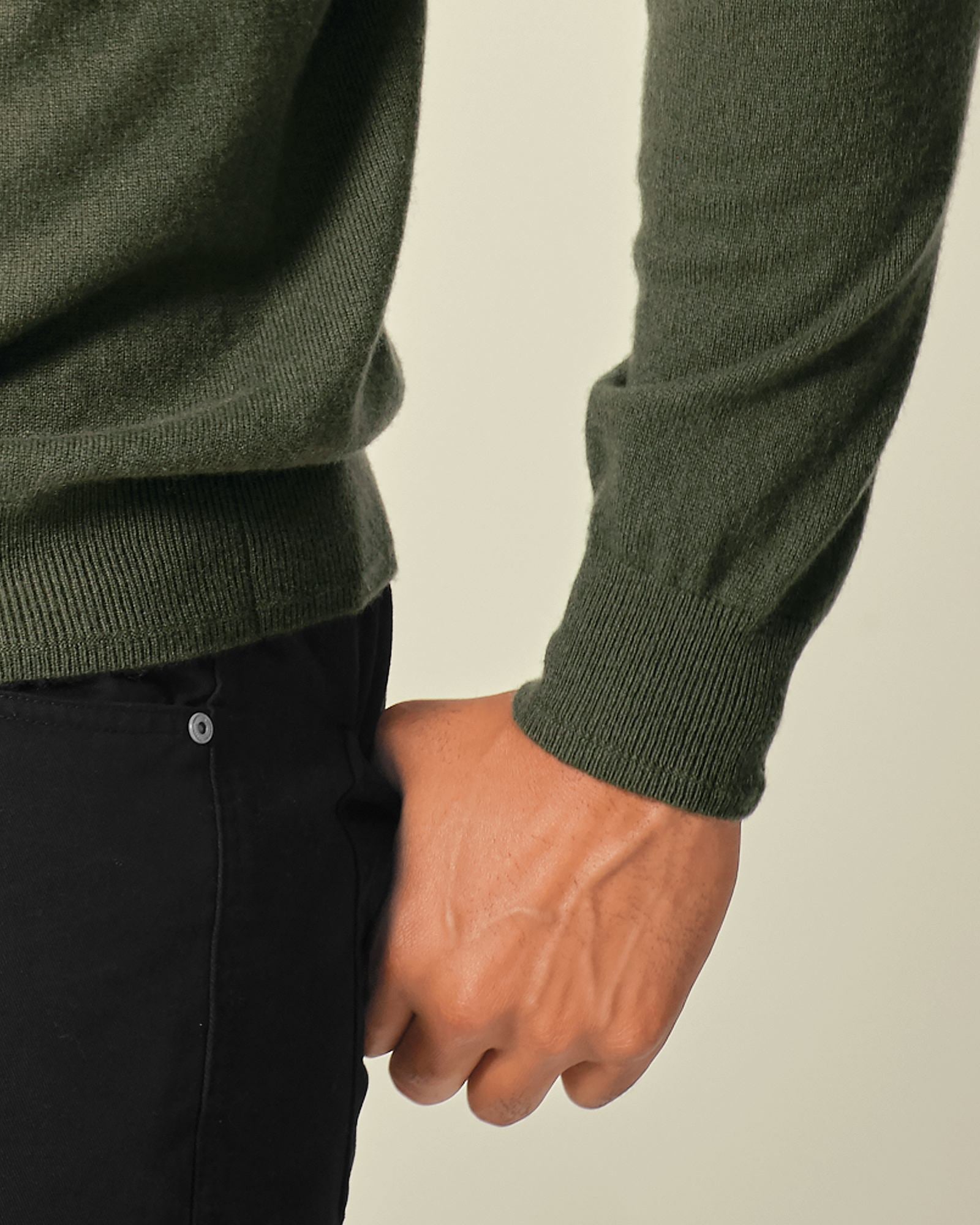 Men's 100% Cashmere Polo Sweater