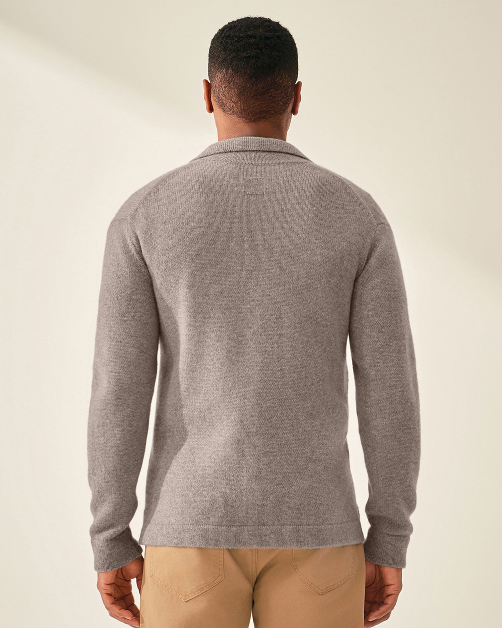 Men's 100% Pure Cashmere Knit Jacket