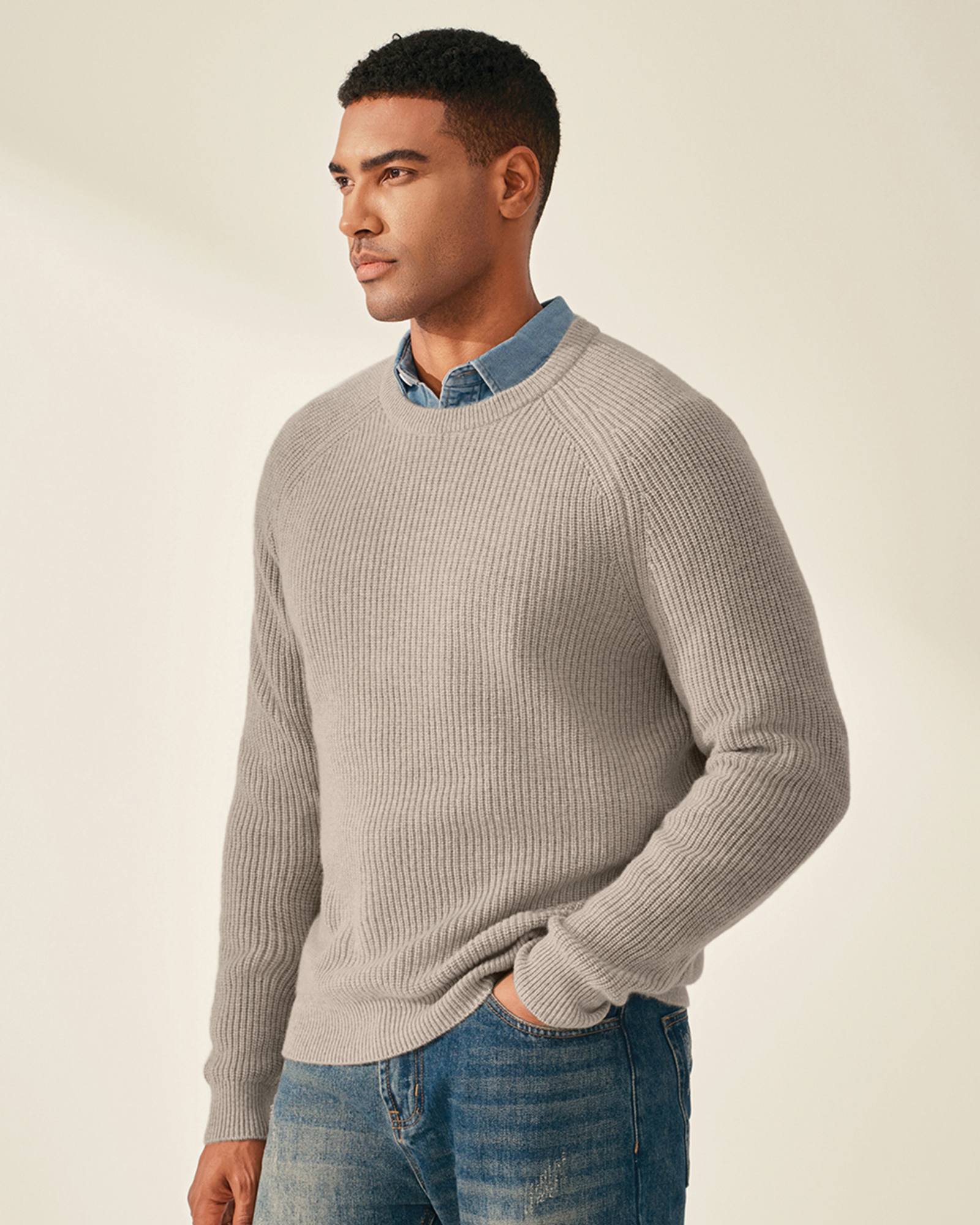Classic Men's 100% Cashmere Pullover