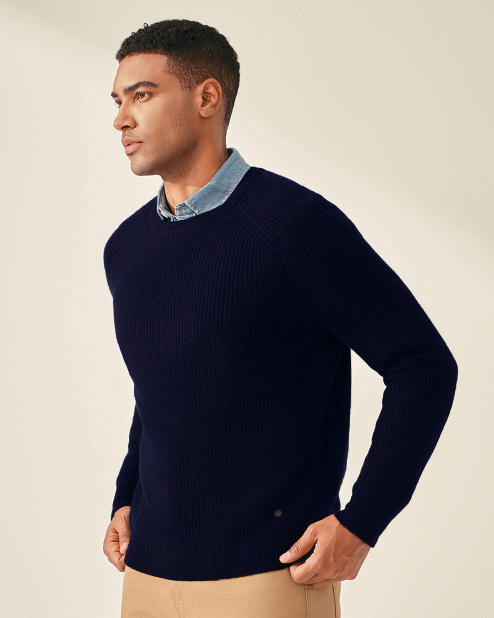 Classic Men's 100% Cashmere Pullover