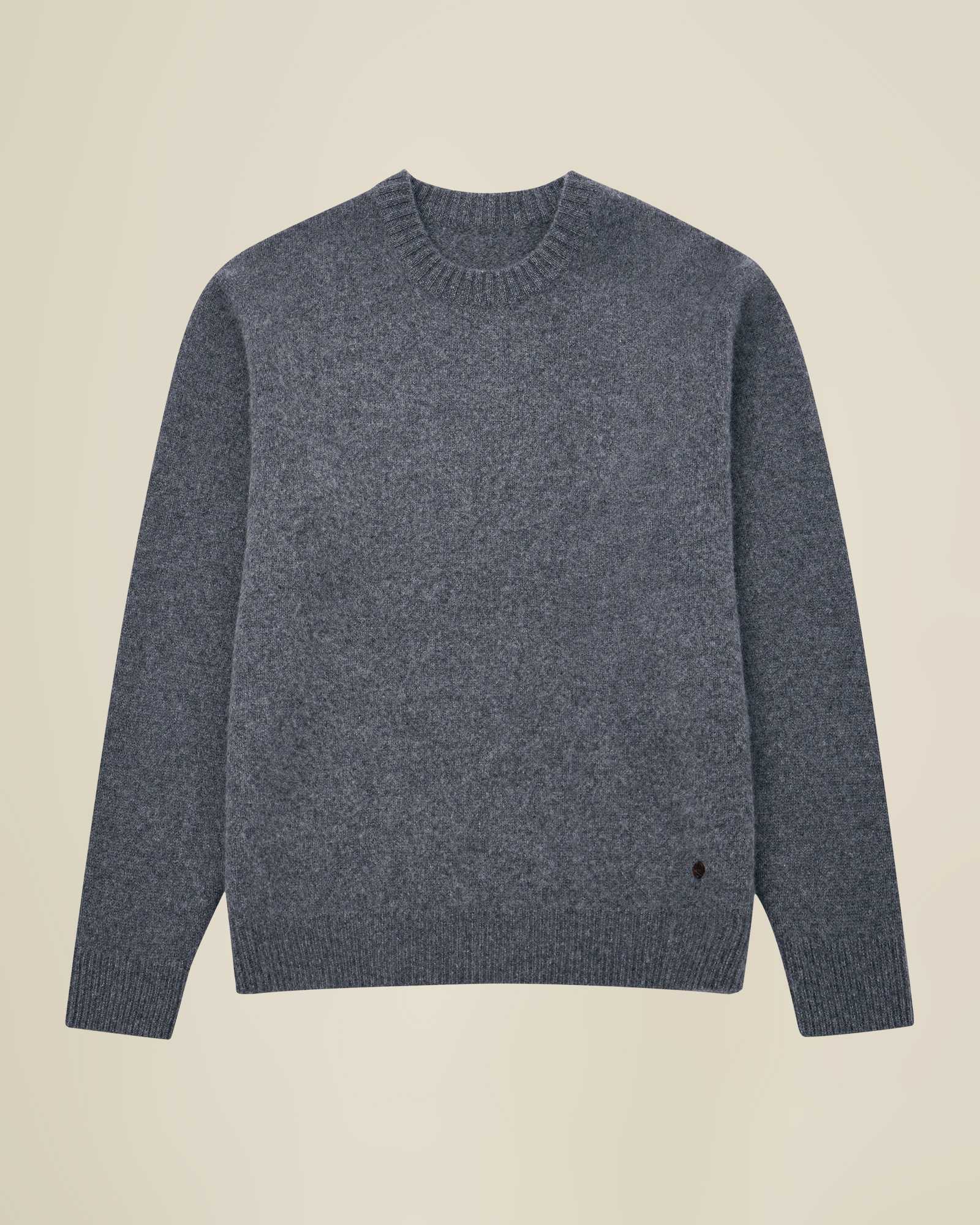 Heavy 100% Pure Cashmere Crew Neck Sweater