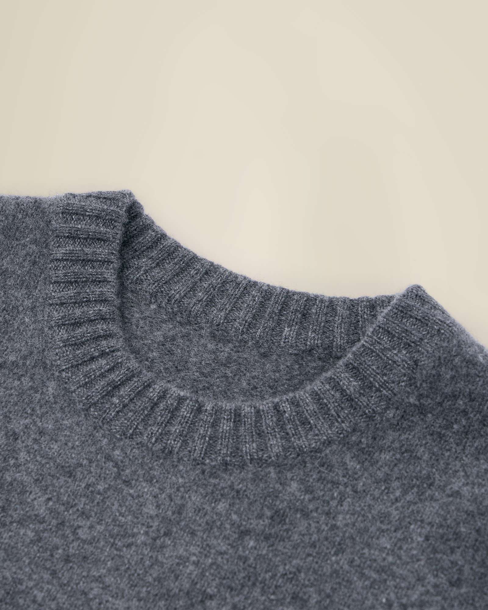 Heavy 100% Pure Cashmere Crew Neck Sweater