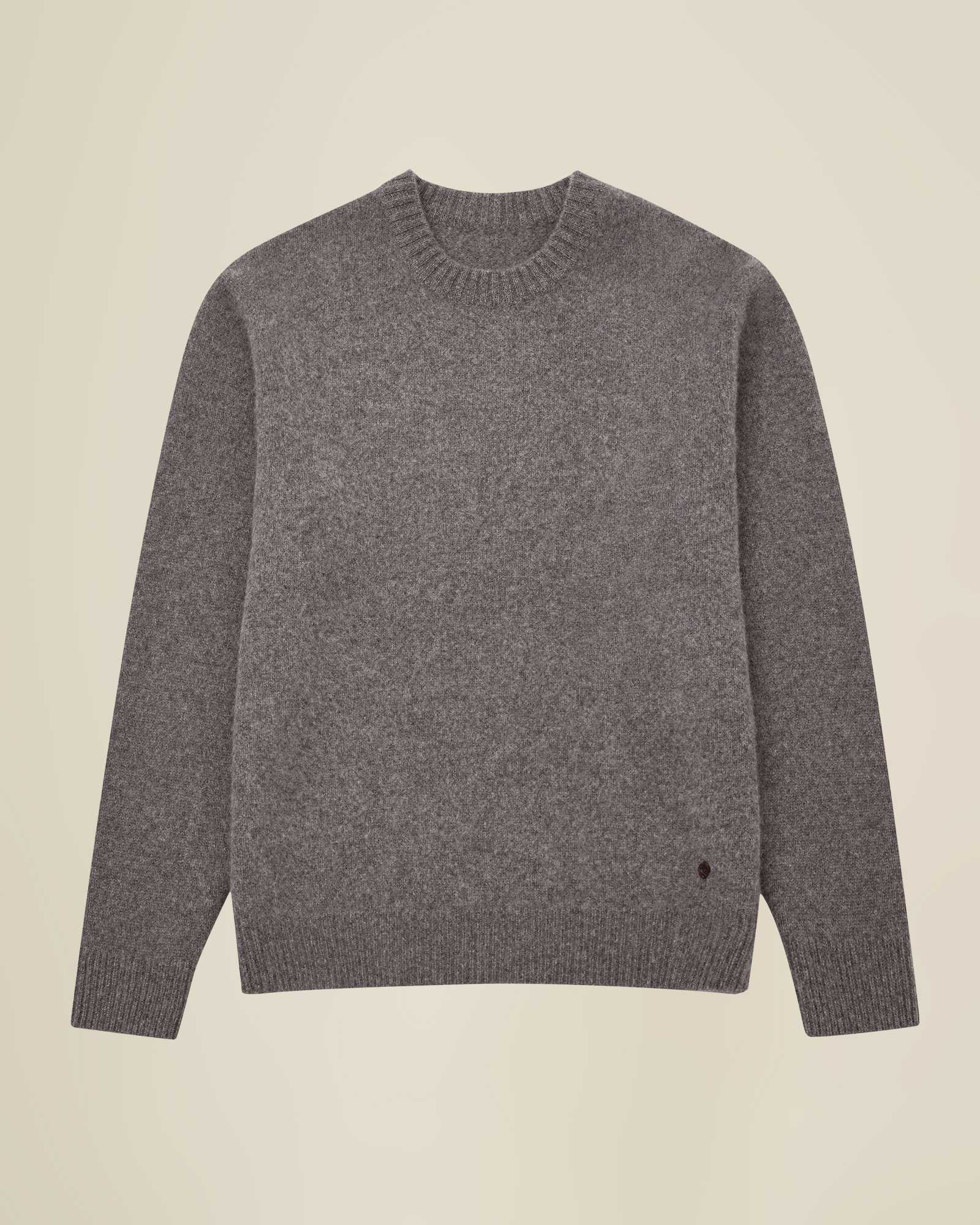 Heavy 100% Pure Cashmere Crew Neck Sweater