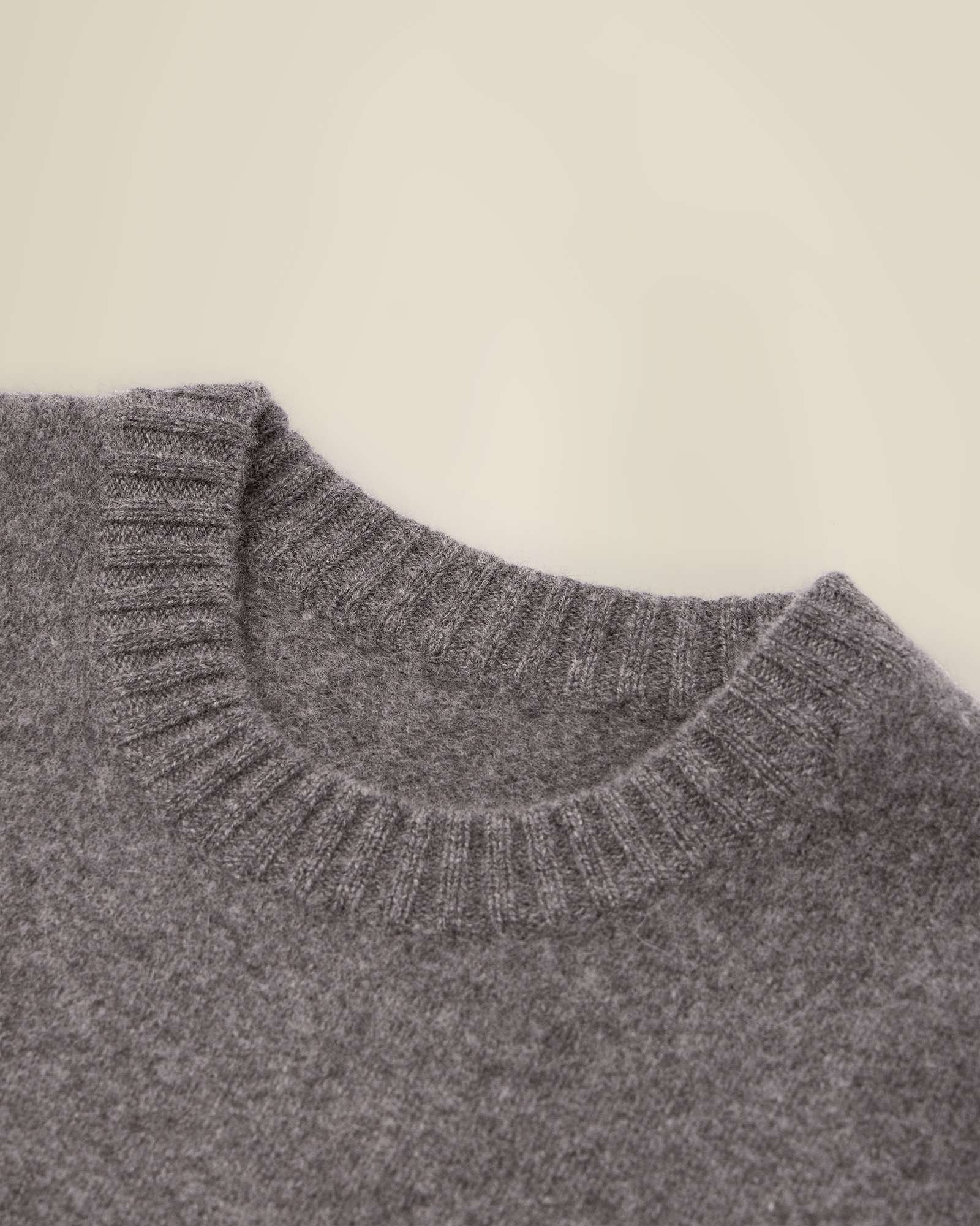 Heavy 100% Pure Cashmere Crew Neck Sweater