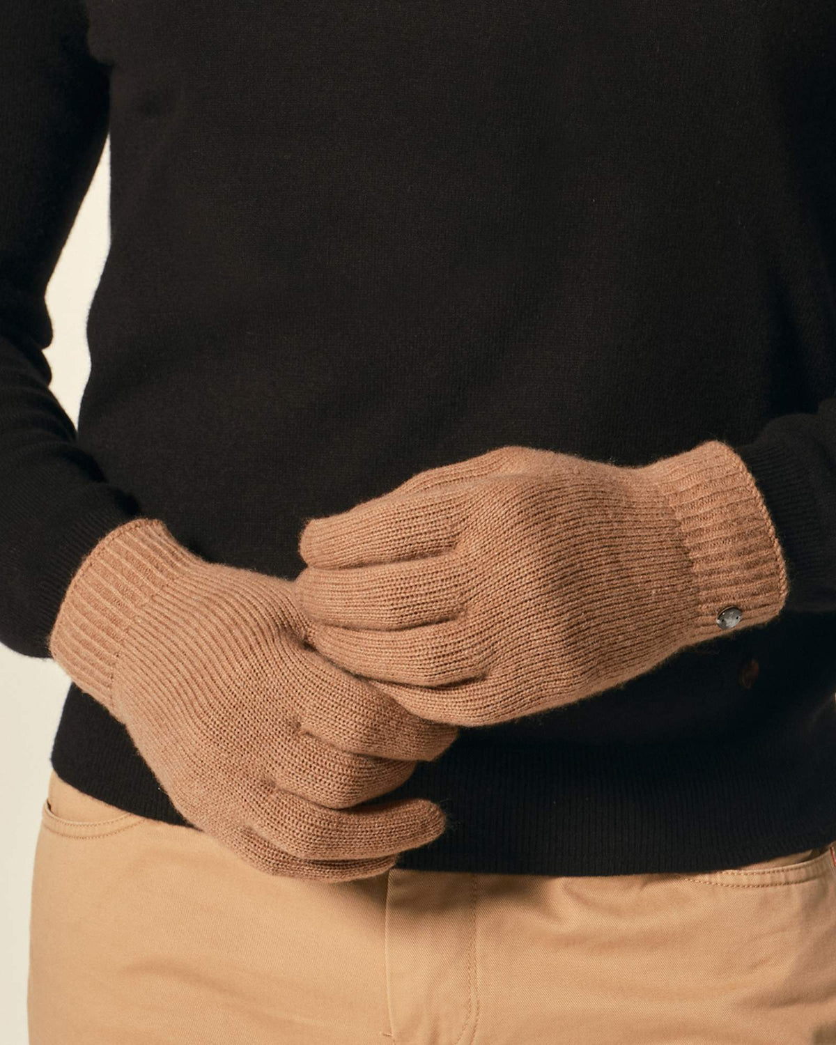 Warm Pure Cashmere Gloves for Men