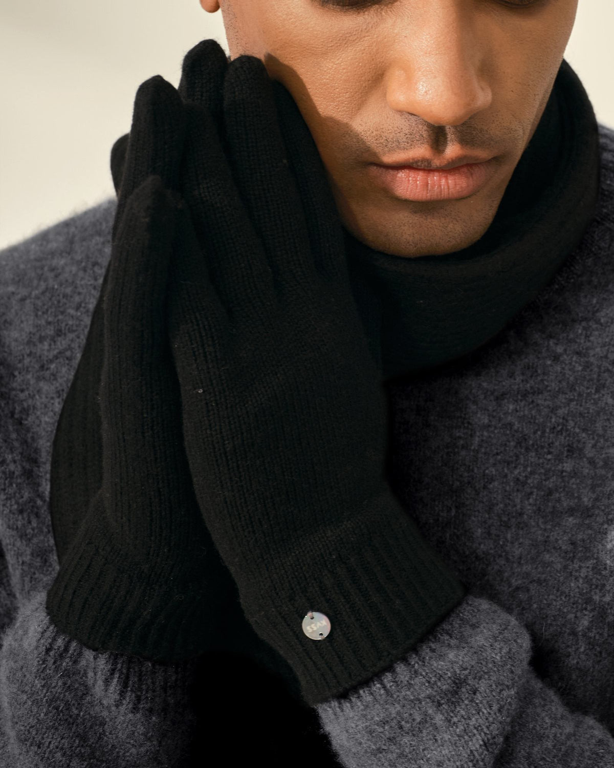 Warm Pure Cashmere Gloves for Men