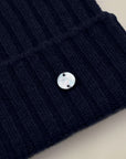 Men's Ribbed 100% Cashmere Beanie