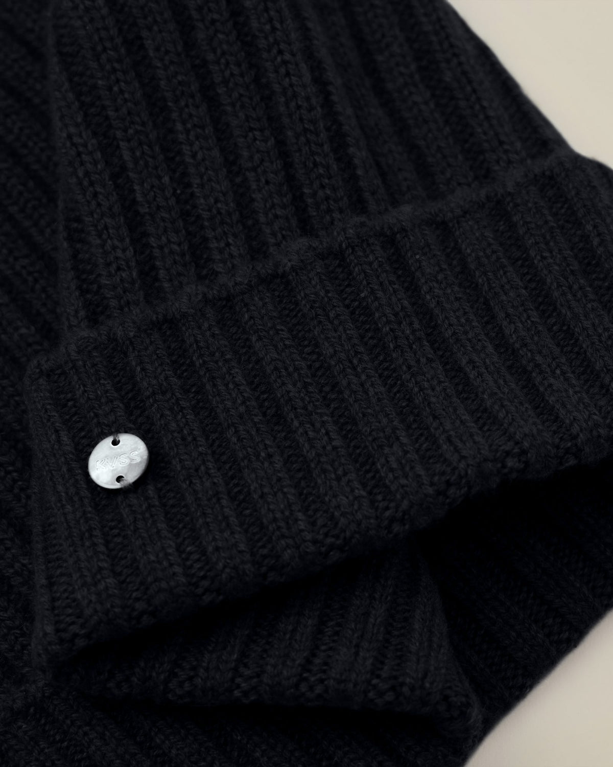 Men's Ribbed 100% Cashmere Beanie