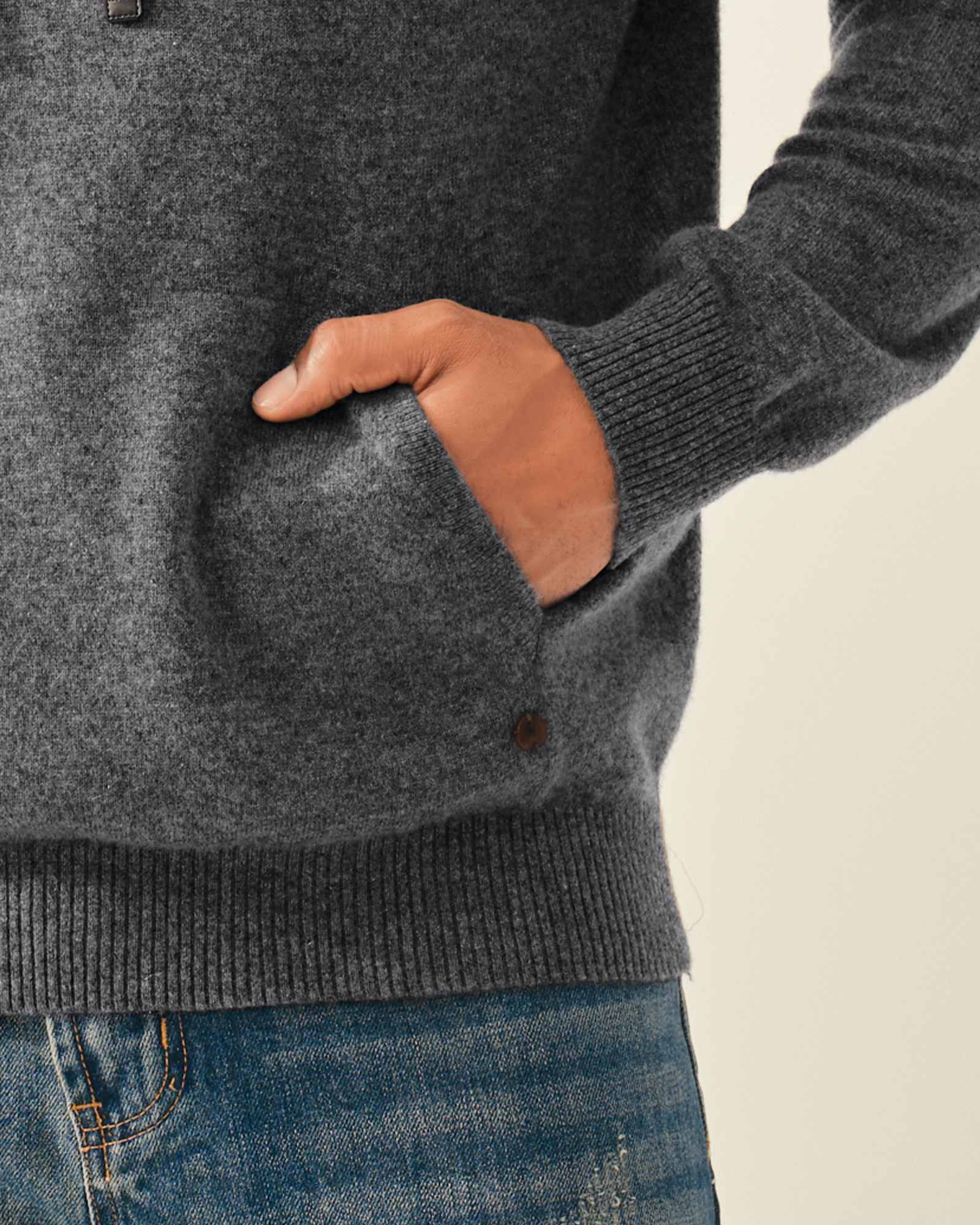 Men's 100% Pure Cashmere Pullover Hoodie