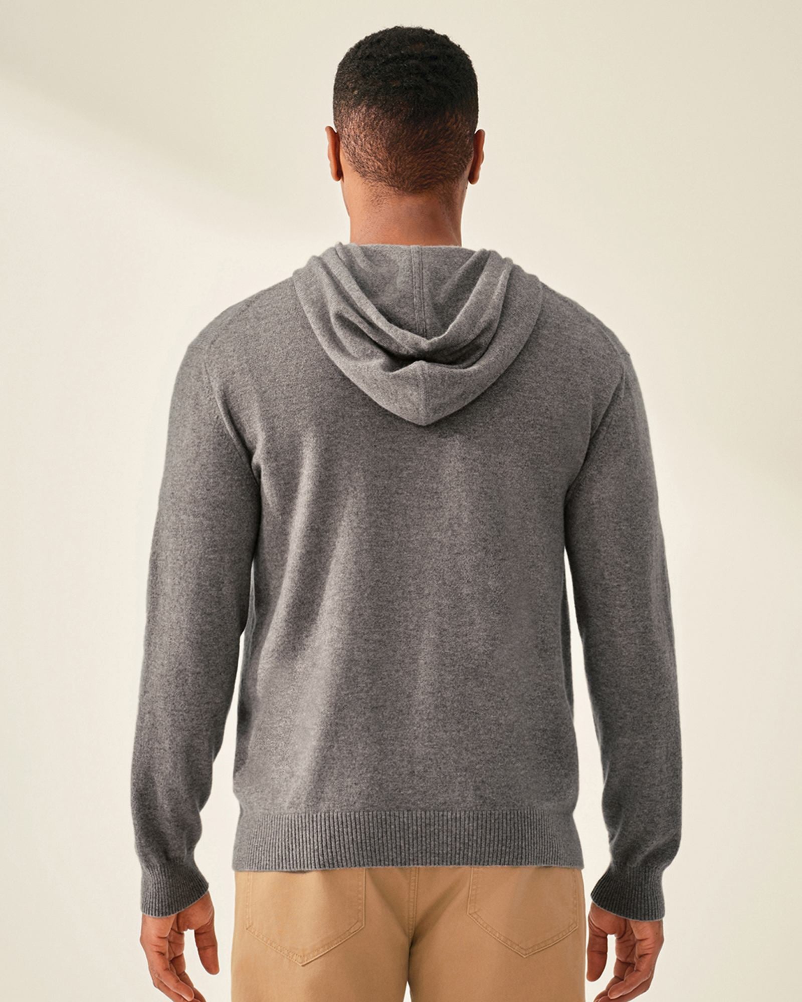 Men's 100% Pure Cashmere Pullover Hoodie
