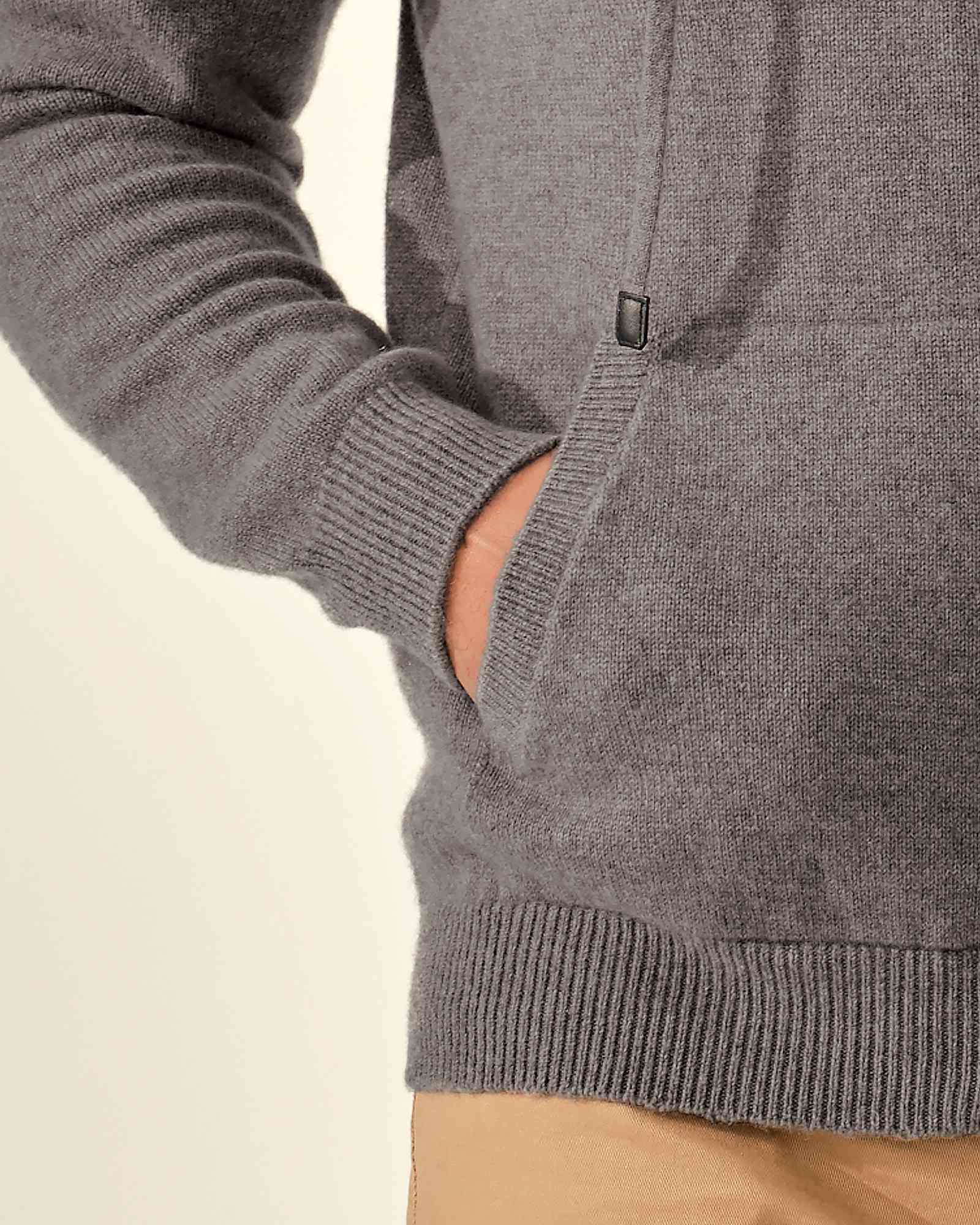 Men's 100% Pure Cashmere Pullover Hoodie