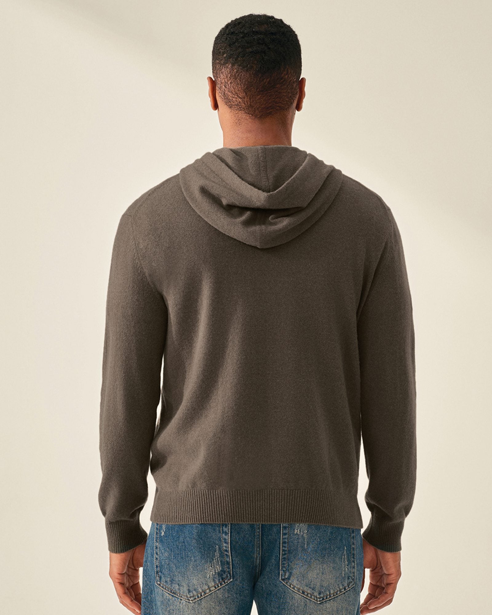 Men's 100% Pure Cashmere Pullover Hoodie