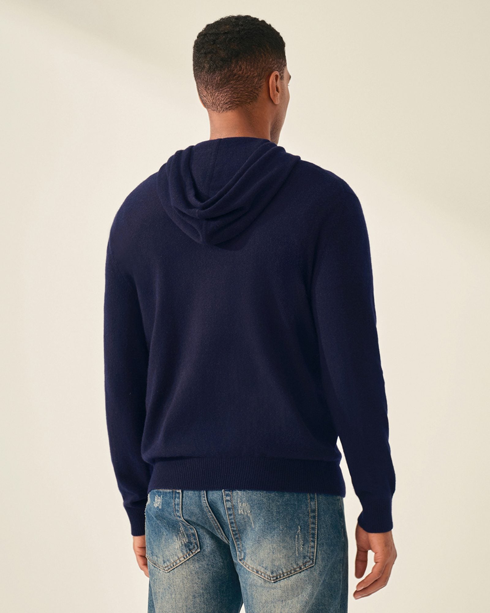 Men's 100% Pure Cashmere Pullover Hoodie